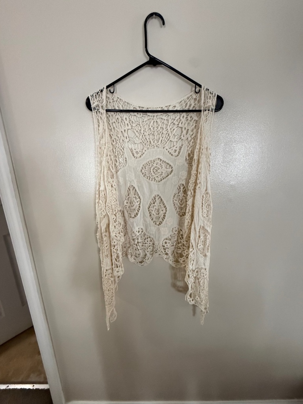 Unbranded medium boho crochet vest cover up